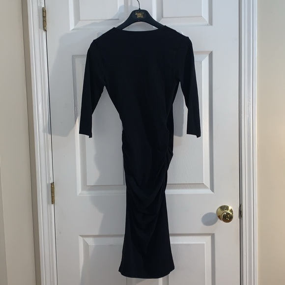 Michael Stars Black stretch dress 3/4 sleeve - Picture 7 of 7